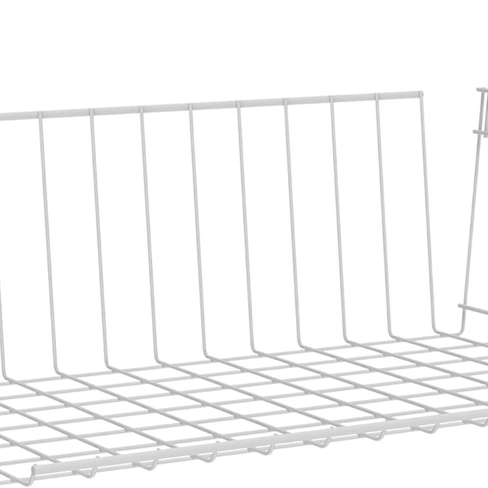 Wire Hanging Shelf Basket for Storage, Organization in Closet or Pantry, No Asse